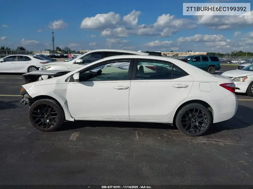 2T1BURHE6EC199392 2014 Toyota Corolla L