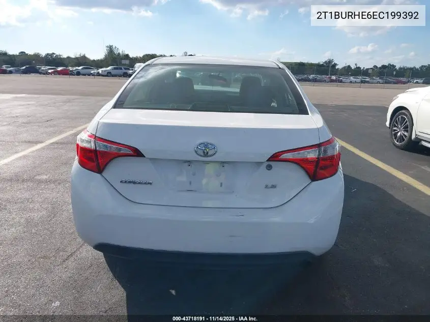 2T1BURHE6EC199392 2014 Toyota Corolla L