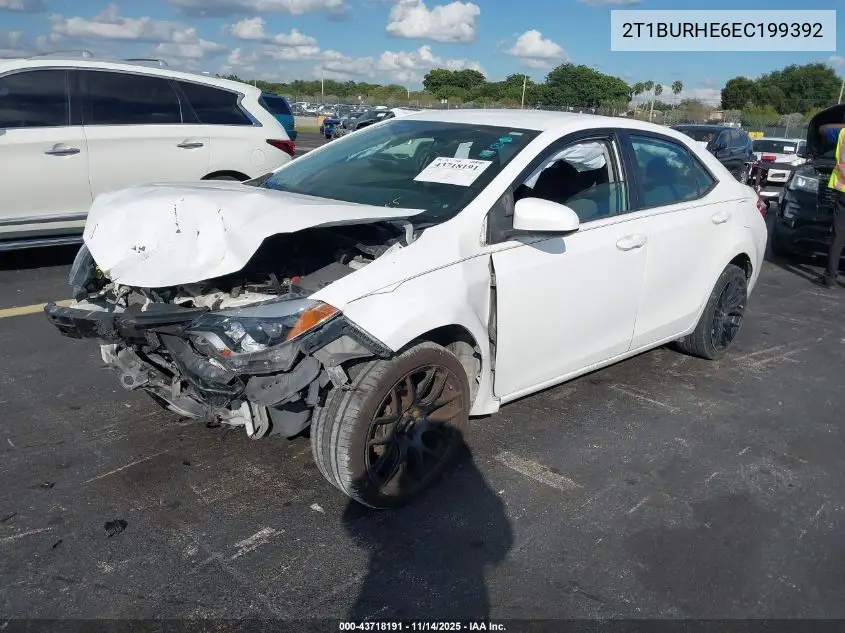 2T1BURHE6EC199392 2014 Toyota Corolla L