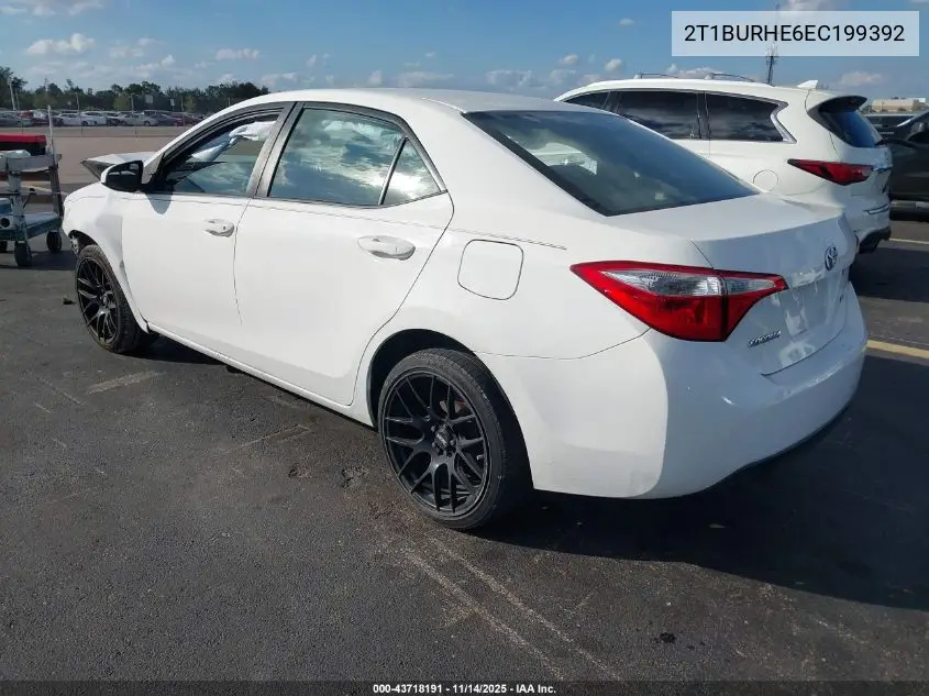 2T1BURHE6EC199392 2014 Toyota Corolla L
