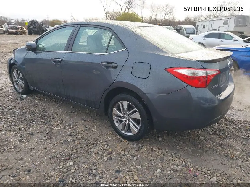 5YFBPRHEXEP051236 2014 Toyota Corolla Le Eco Plus