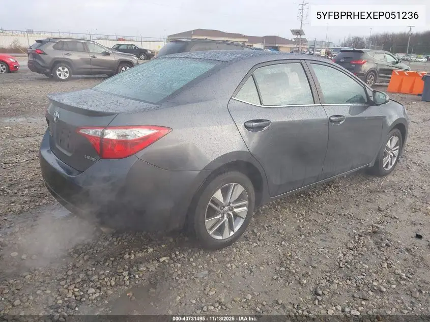 5YFBPRHEXEP051236 2014 Toyota Corolla Le Eco Plus