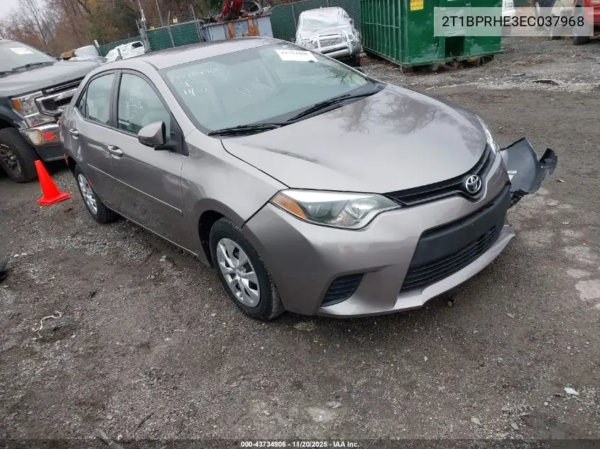 2T1BPRHE3EC037968 2014 Toyota Corolla Le Eco