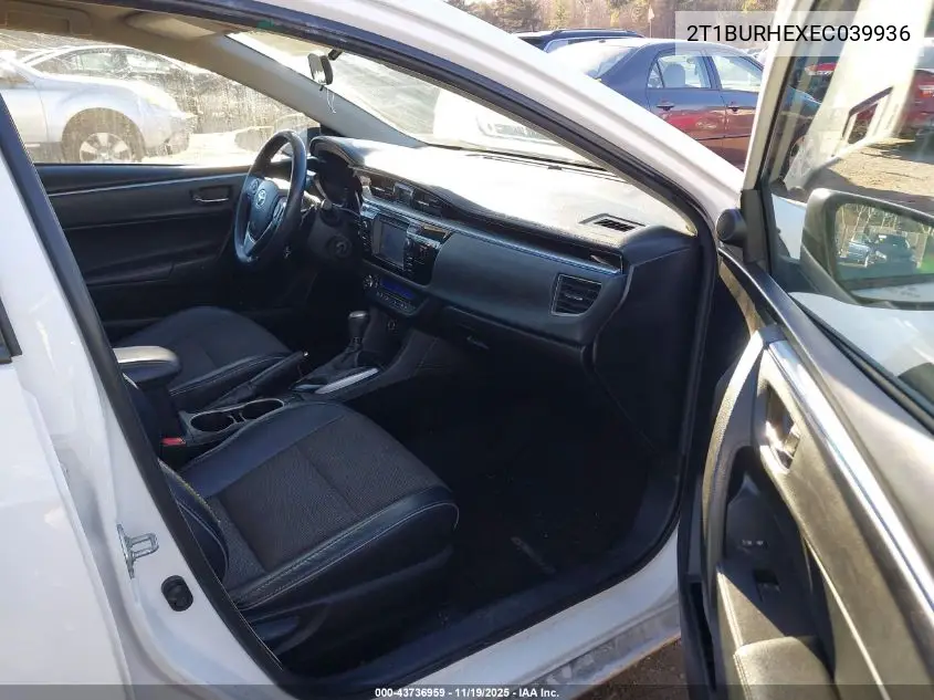 2T1BURHEXEC039936 2014 Toyota Corolla S Plus