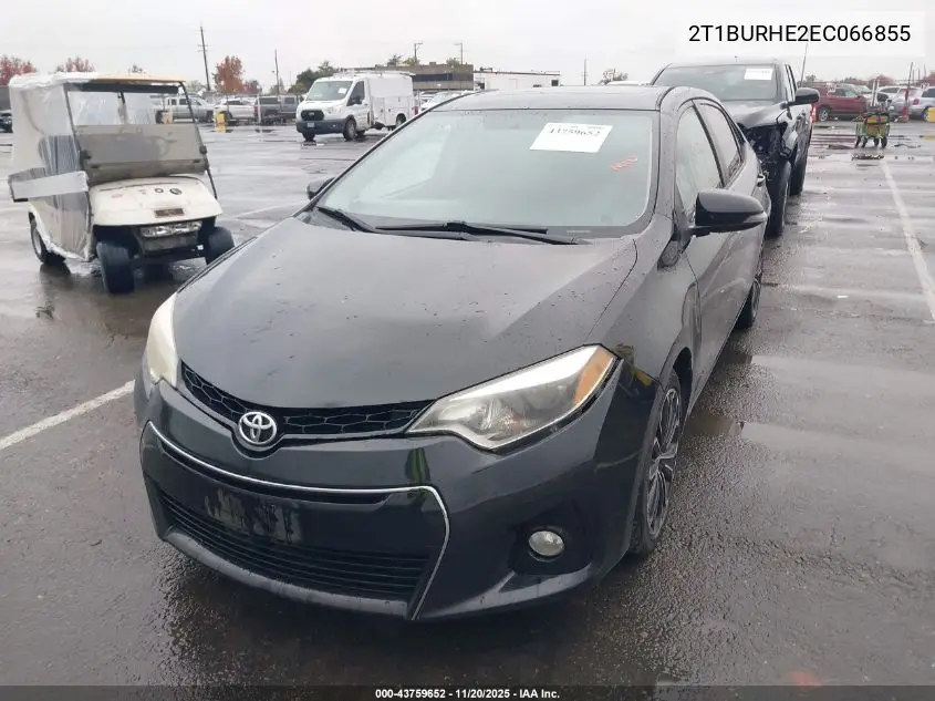 2T1BURHE2EC066855 2014 Toyota Corolla S Plus