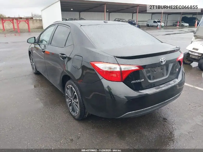 2T1BURHE2EC066855 2014 Toyota Corolla S Plus