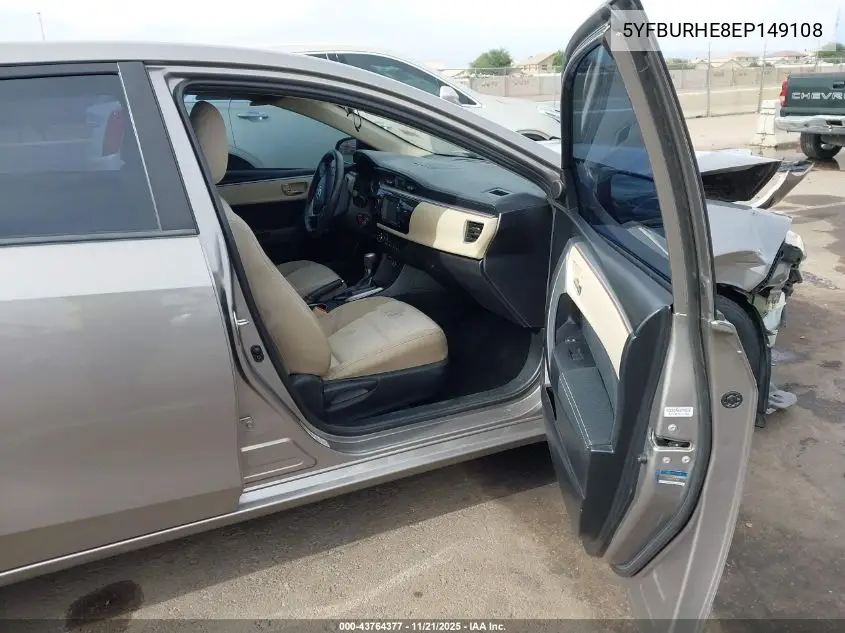 5YFBURHE8EP149108 2014 Toyota Corolla Le