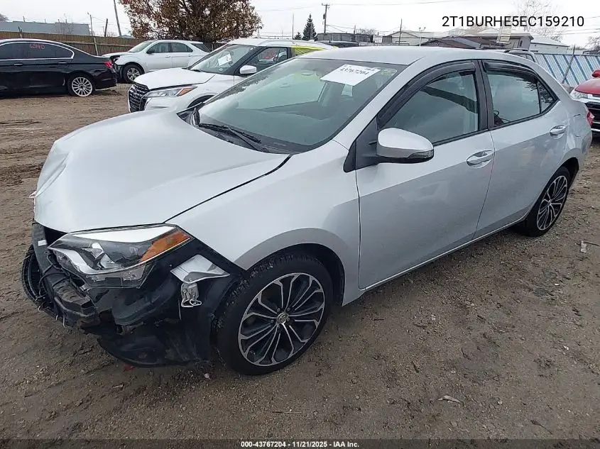 2T1BURHE5EC159210 2014 Toyota Corolla S Plus