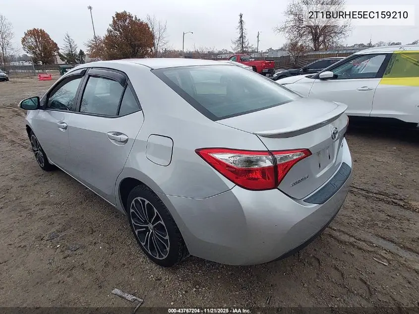 2T1BURHE5EC159210 2014 Toyota Corolla S Plus