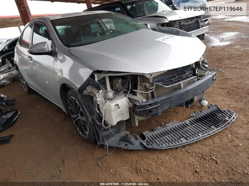 5YFBURHE7EP119646 2014 Toyota Corolla S Plus