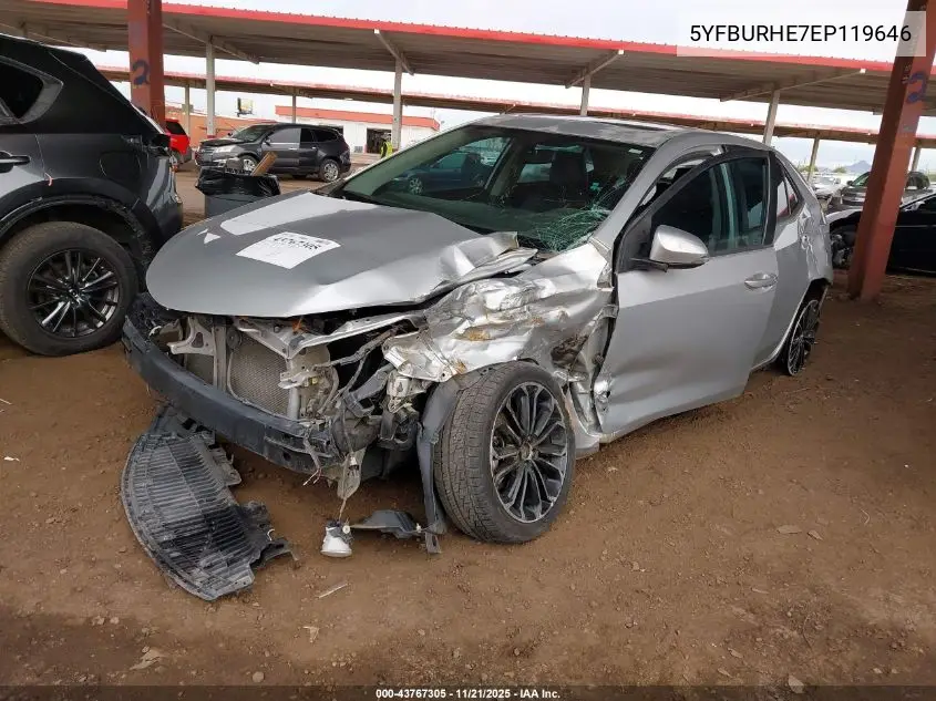 5YFBURHE7EP119646 2014 Toyota Corolla S Plus