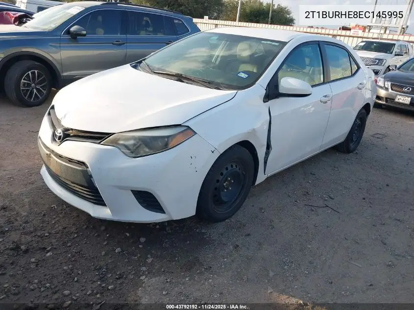 2T1BURHE8EC145995 2014 Toyota Corolla Le