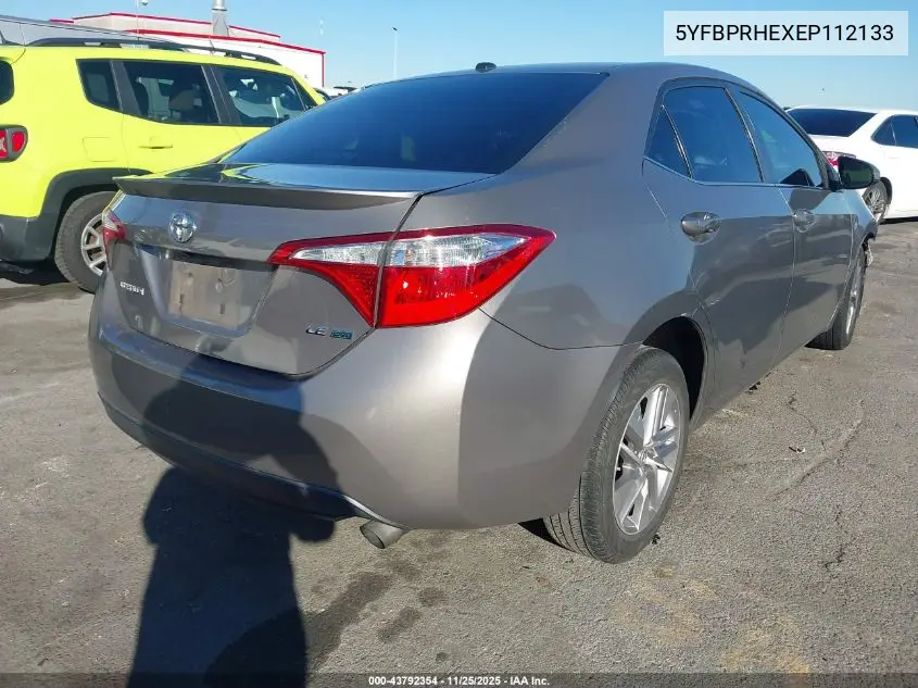 5YFBPRHEXEP112133 2014 Toyota Corolla Le Eco Premium