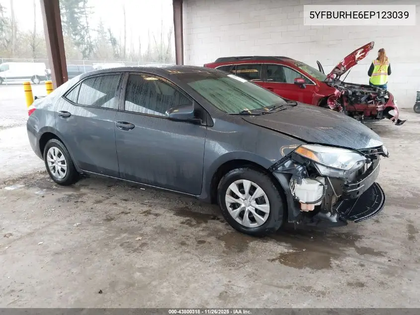 5YFBURHE6EP123039 2014 Toyota Corolla L