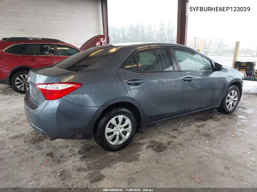 5YFBURHE6EP123039 2014 Toyota Corolla L