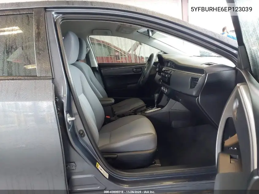5YFBURHE6EP123039 2014 Toyota Corolla L