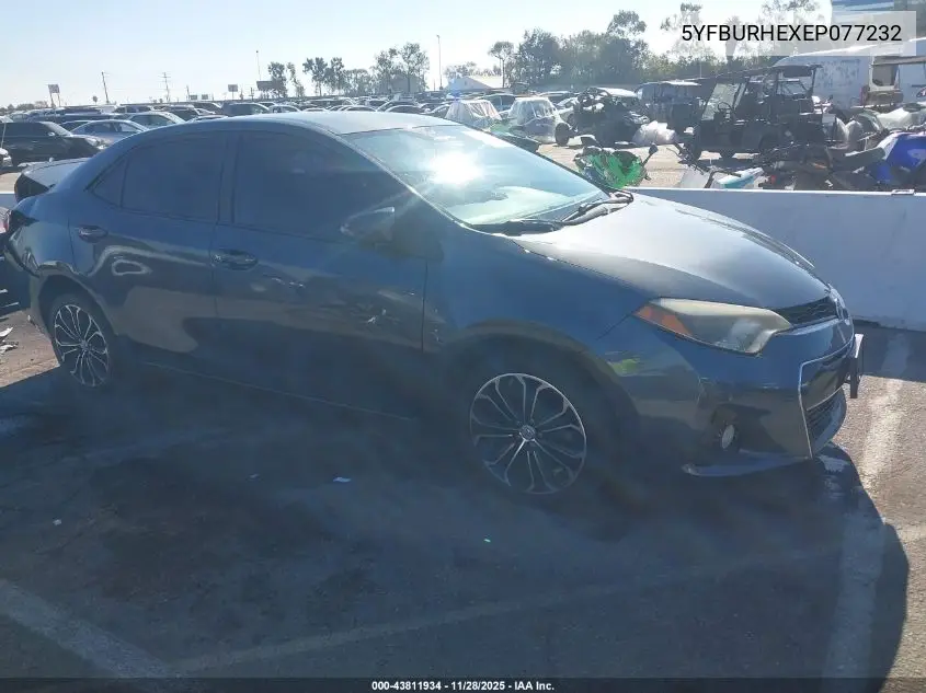 5YFBURHEXEP077232 2014 Toyota Corolla S Plus