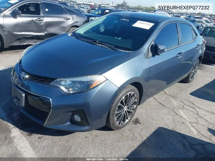 5YFBURHEXEP077232 2014 Toyota Corolla S Plus