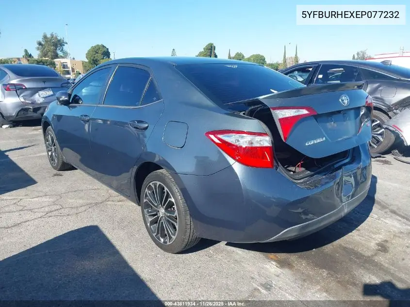 5YFBURHEXEP077232 2014 Toyota Corolla S Plus