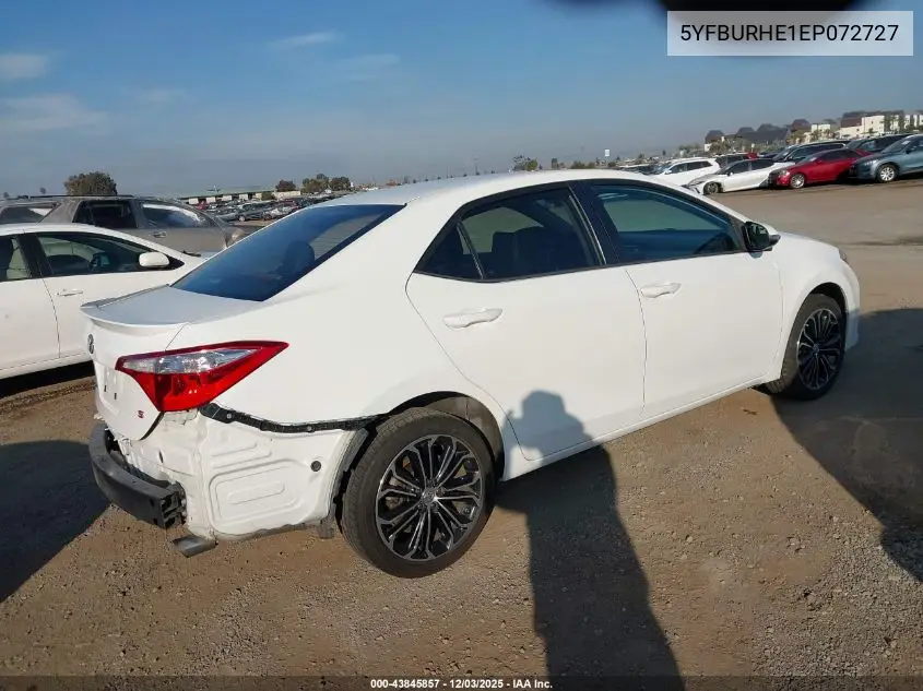 5YFBURHE1EP072727 2014 Toyota Corolla S Plus