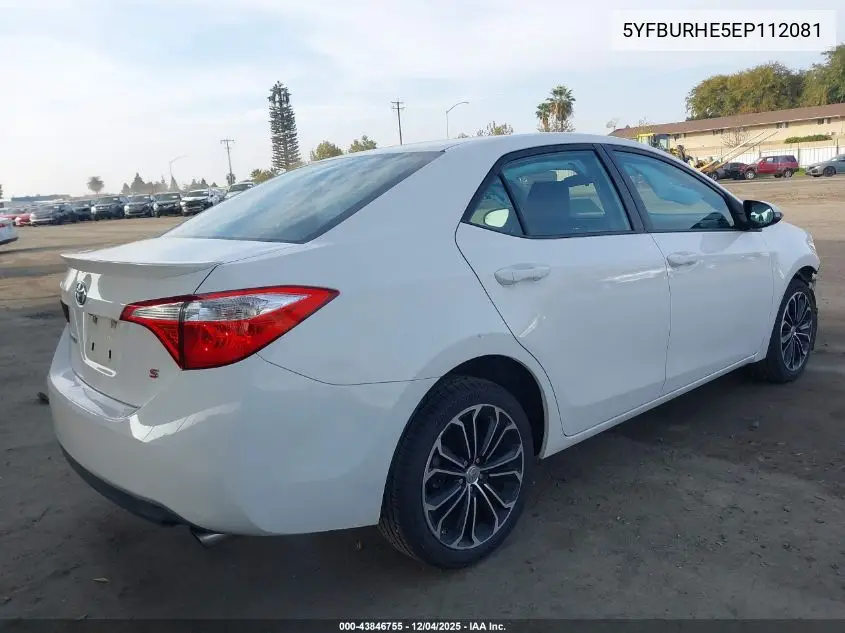 5YFBURHE5EP112081 2014 Toyota Corolla S Plus