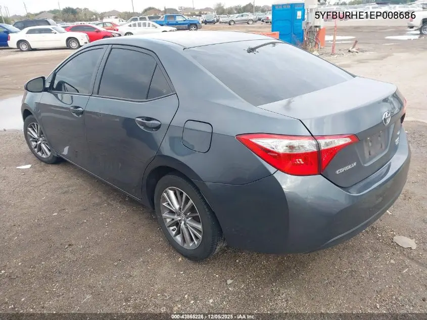 5YFBURHE1EP008686 2014 Toyota Corolla Le Plus