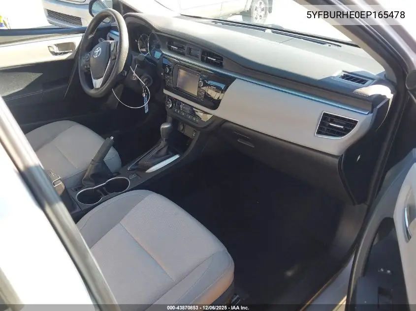 5YFBURHE0EP165478 2014 Toyota Corolla Le Plus