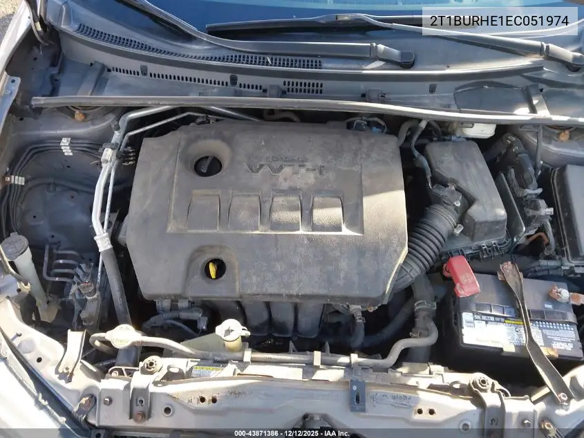2T1BURHE1EC051974 2014 Toyota Corolla Le