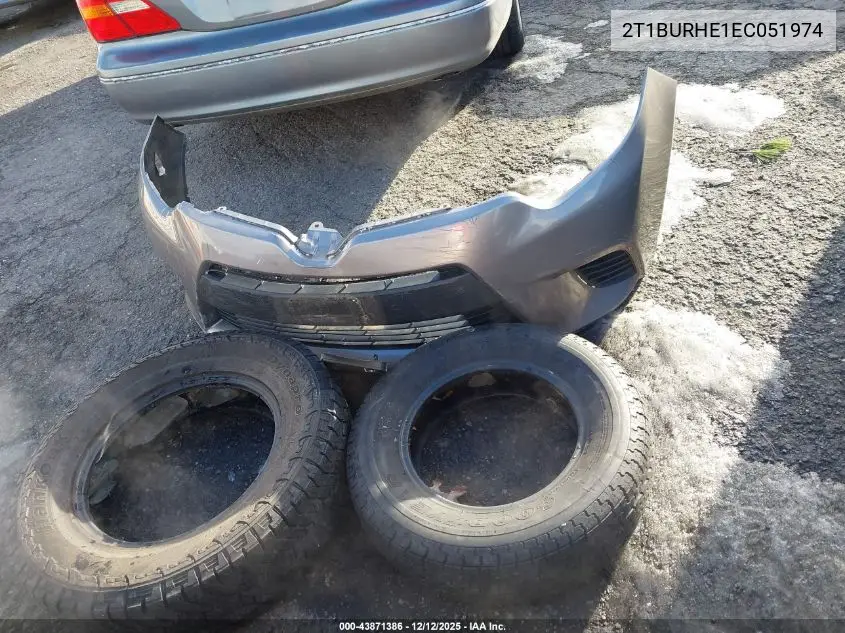 2T1BURHE1EC051974 2014 Toyota Corolla Le