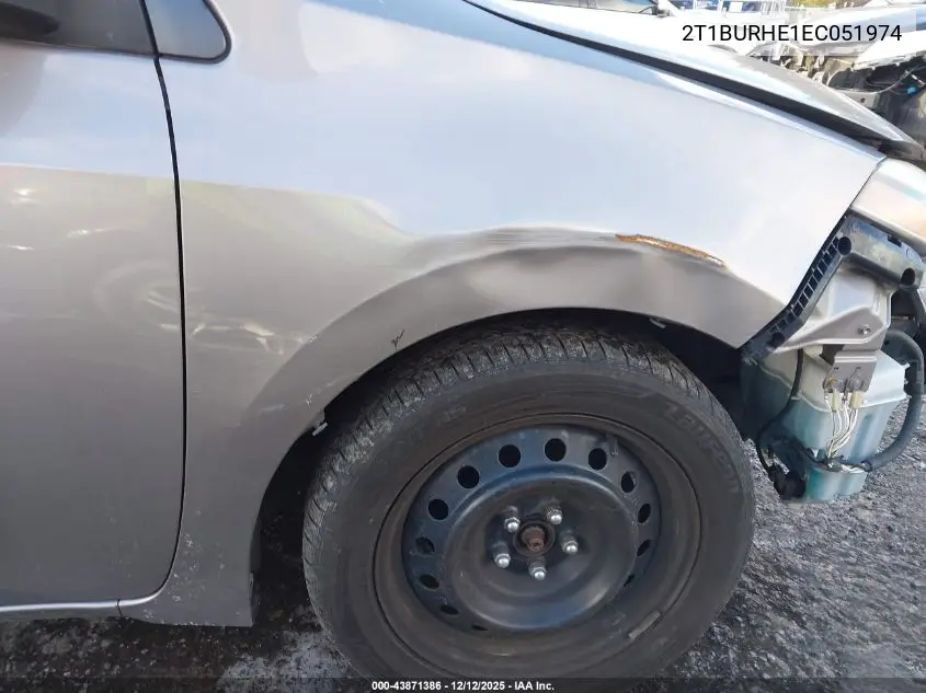 2T1BURHE1EC051974 2014 Toyota Corolla Le