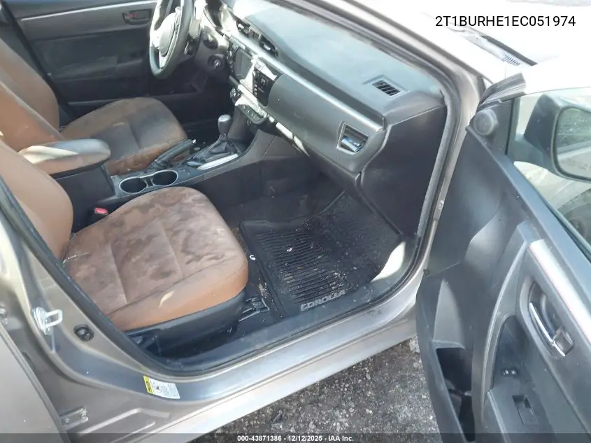 2T1BURHE1EC051974 2014 Toyota Corolla Le