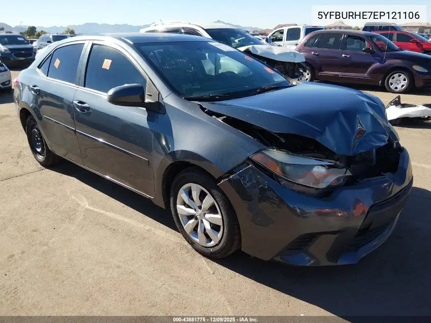 5YFBURHE7EP121106 2014 Toyota Corolla Le