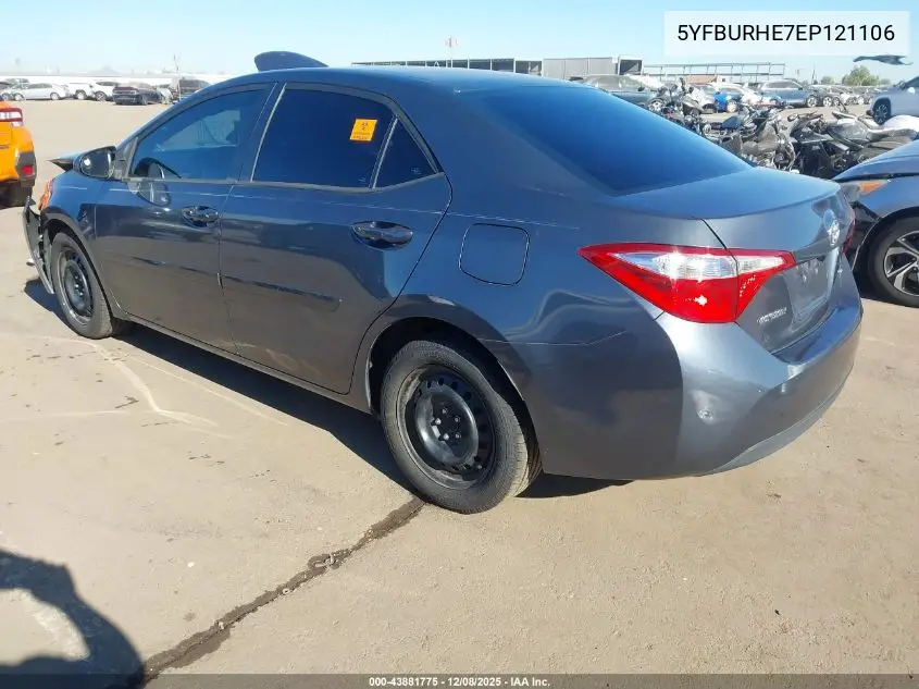5YFBURHE7EP121106 2014 Toyota Corolla Le
