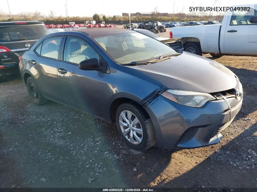 5YFBURHEXEP049382 2014 Toyota Corolla Le