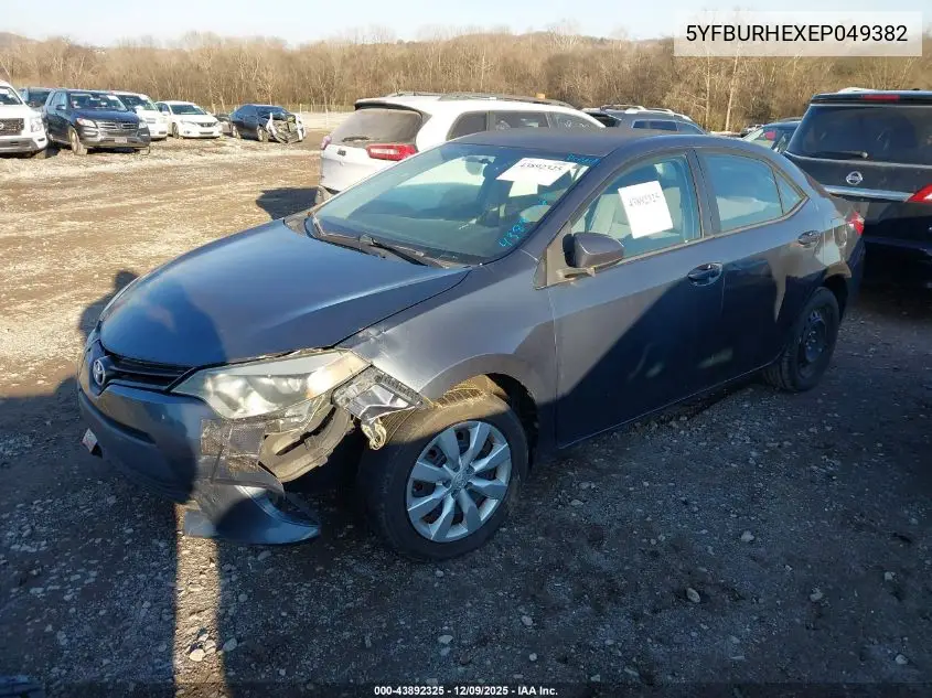 5YFBURHEXEP049382 2014 Toyota Corolla Le