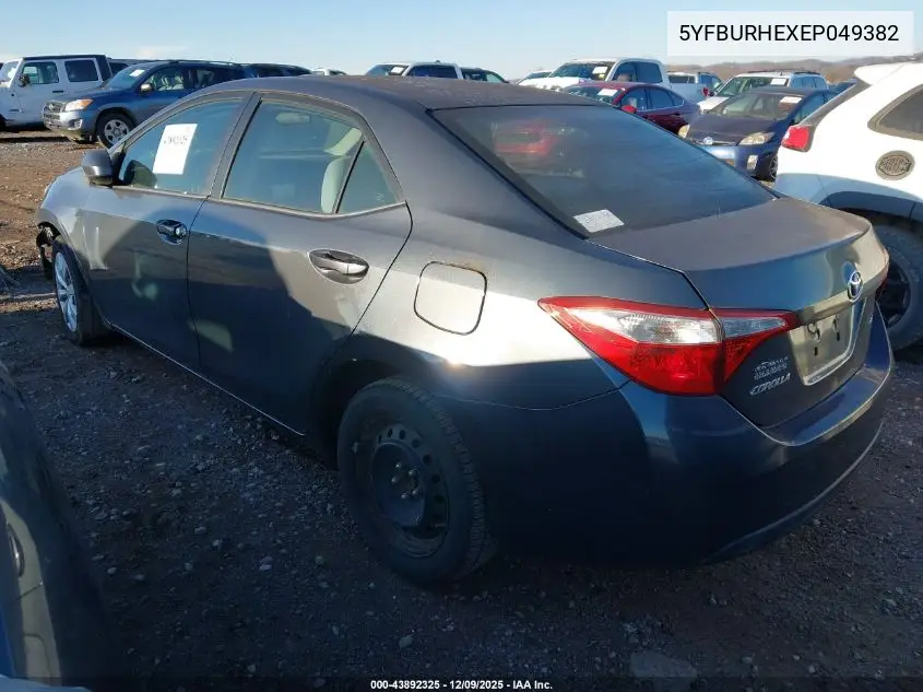 5YFBURHEXEP049382 2014 Toyota Corolla Le