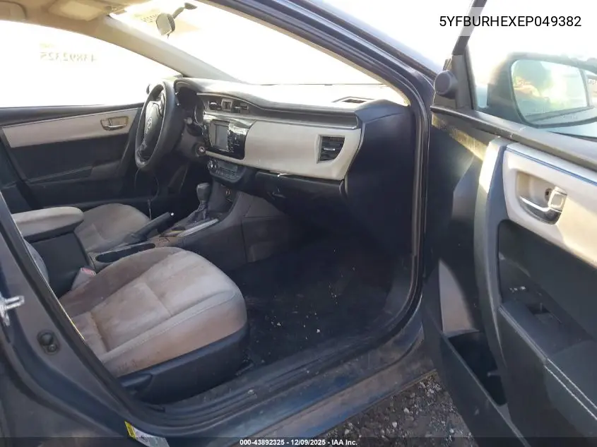 5YFBURHEXEP049382 2014 Toyota Corolla Le