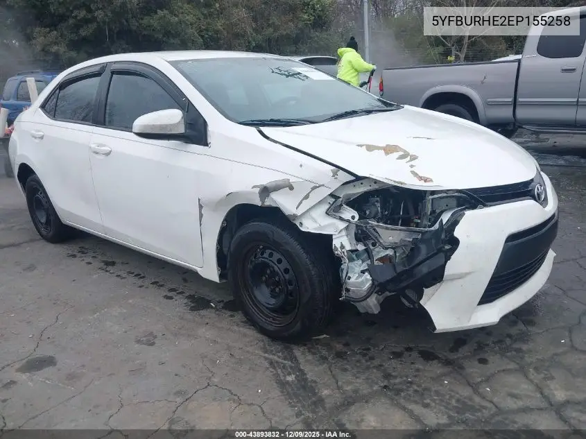 5YFBURHE2EP155258 2014 Toyota Corolla L