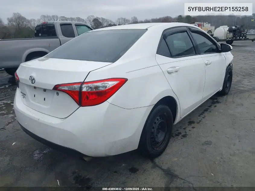 5YFBURHE2EP155258 2014 Toyota Corolla L