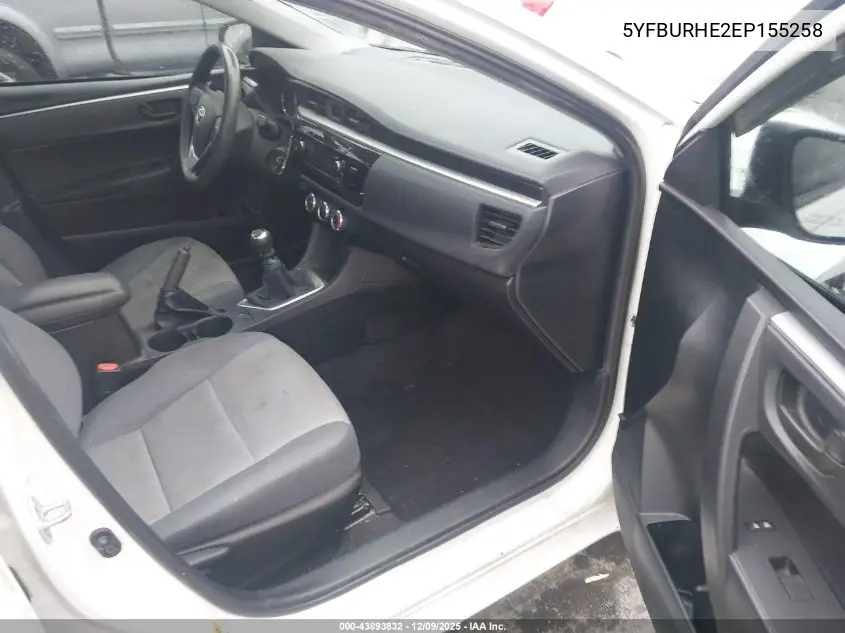 5YFBURHE2EP155258 2014 Toyota Corolla L