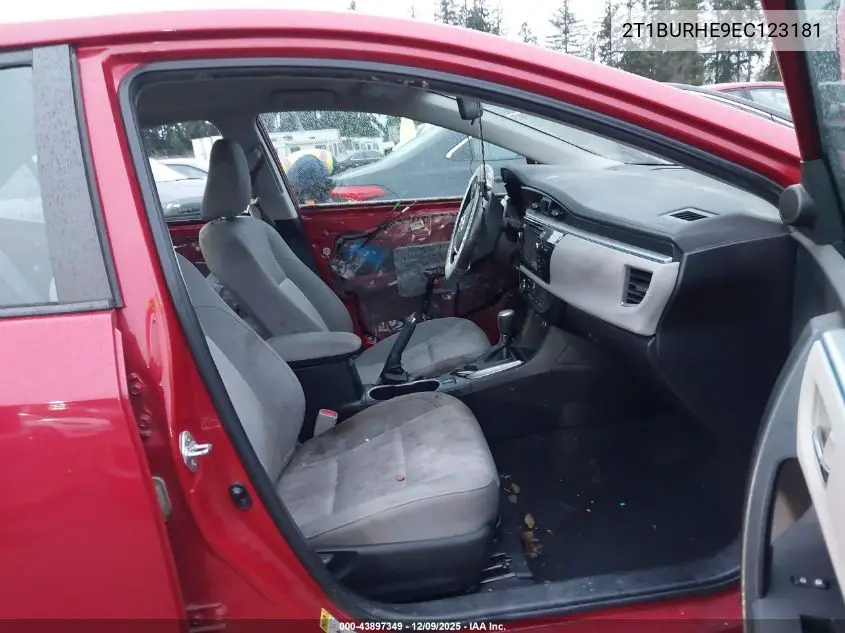 2T1BURHE9EC123181 2014 Toyota Corolla Le