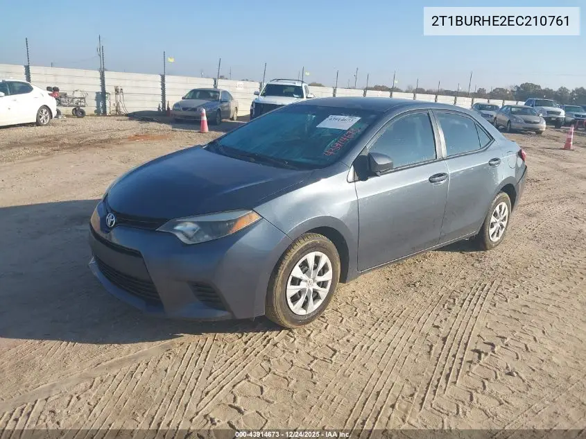 2T1BURHE2EC210761 2014 Toyota Corolla L