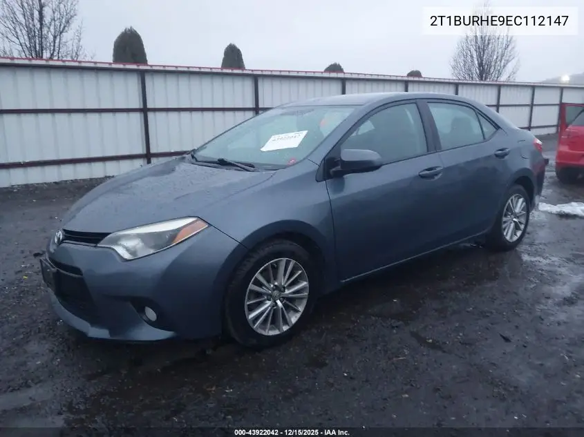 2T1BURHE9EC112147 2014 Toyota Corolla Le Plus