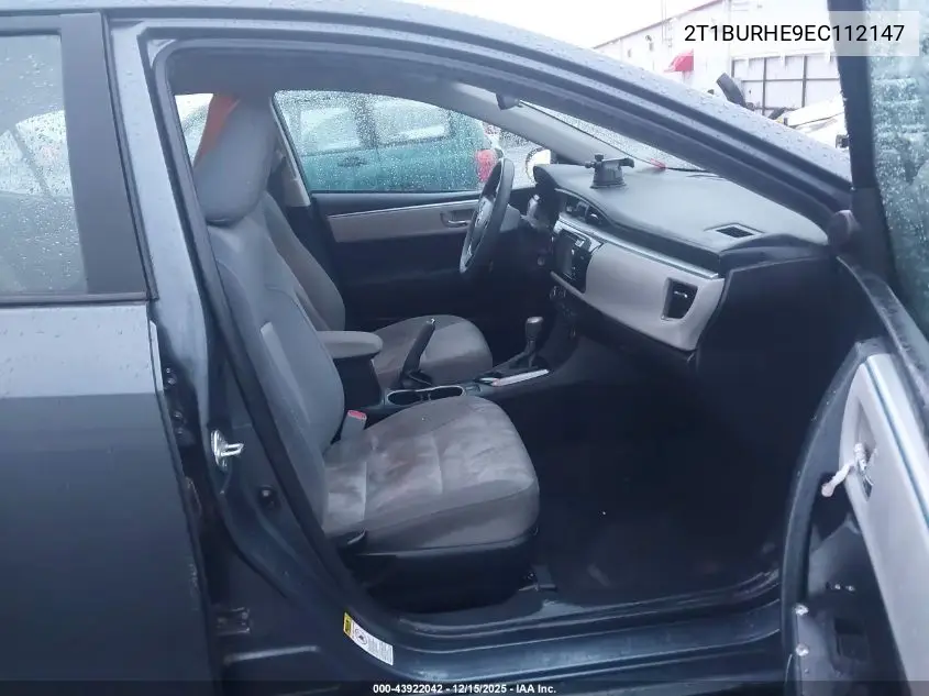 2T1BURHE9EC112147 2014 Toyota Corolla Le Plus