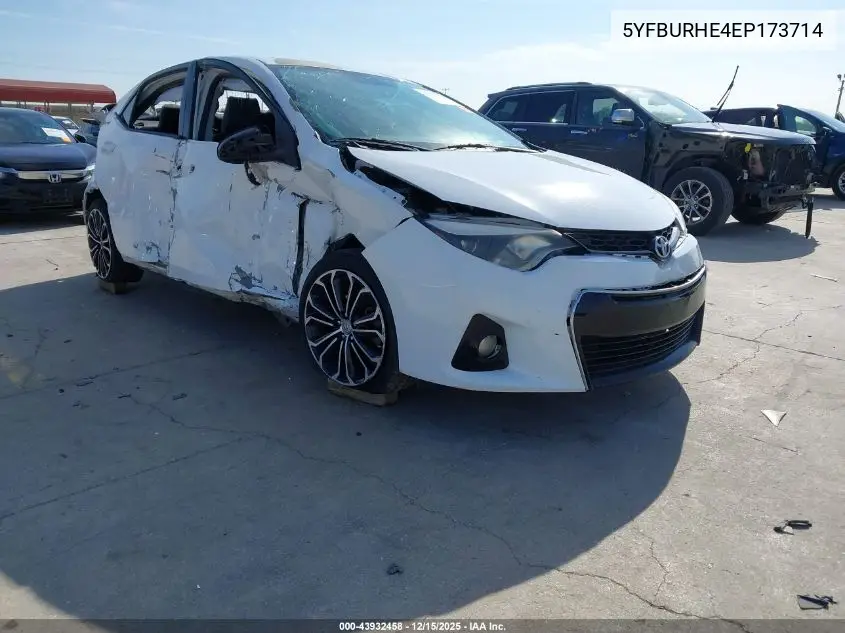 5YFBURHE4EP173714 2014 Toyota Corolla S Plus