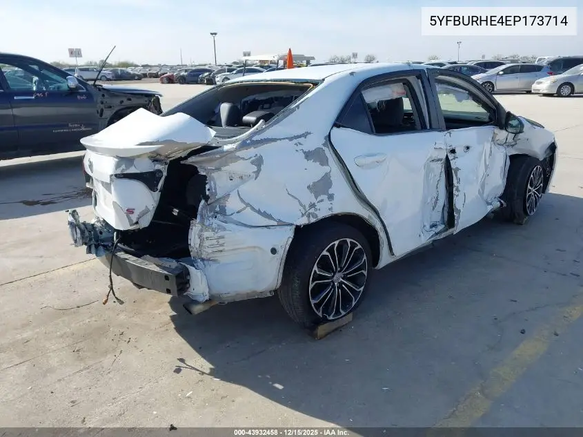 5YFBURHE4EP173714 2014 Toyota Corolla S Plus