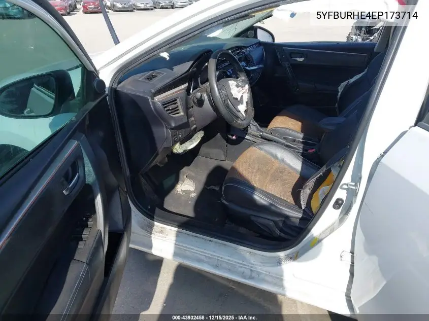 5YFBURHE4EP173714 2014 Toyota Corolla S Plus