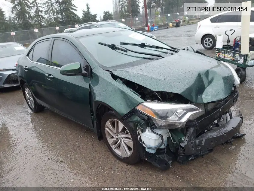 2T1BPRHE5EC081454 2014 Toyota Corolla Le Eco Plus