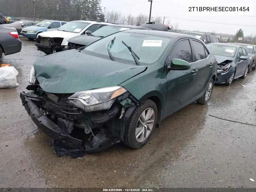 2T1BPRHE5EC081454 2014 Toyota Corolla Le Eco Plus