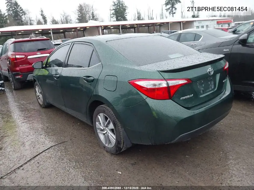 2T1BPRHE5EC081454 2014 Toyota Corolla Le Eco Plus